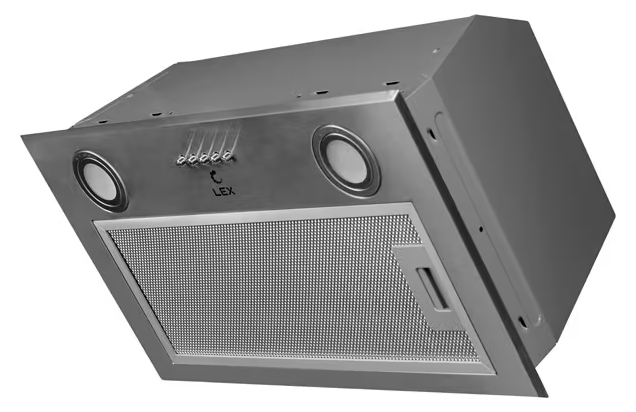Вытяжка встраиваемая LEX GS Bloc P 600 нержавеющая сталь управление: кнопочное (1 мотор)