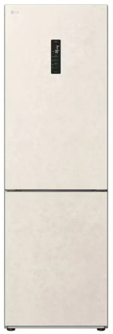 Холодильник LG GC-B459AEMW бежевый двухкамерный 234/110л морозилка снизу , No Frost