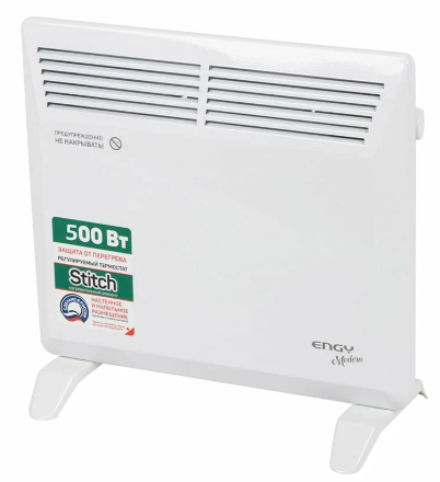 Конвектор Engy EN-500 Modern белый, 500 Вт, 10 м2, термостат