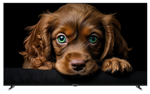 Телевизор TopDevice 50'' TDTV50CQ09U черный QLED UHD 60Hz Google TV 2GB/16GB
