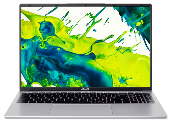 Ноутбук Acer Aspire Lite 16 AL16-54P-763P/16"/IPS/Intel Core i7-1355U/16Gb/512Gb SSD/Intel Iris Xe Graphics/NoOS/серебристый/1.6kg