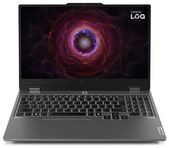 Ноутбук Lenovo LOQ 15ARP9 Ryzen 5 7235HS 16Gb SSD512Gb NVIDIA GeForce RTX 3050 6Gb 15.6" IPS FHD (1920x1080) без ОС grey WiFi BT Cam (83JC0057PS)