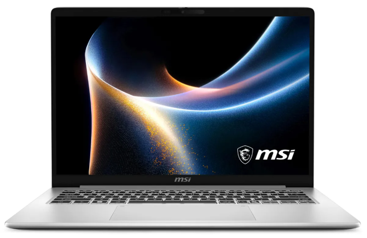Ноутбук MSI Modern 14S AI+ G3MG-010XRU Intel Core Ultra 7 355/16Gb (1*16 D5)/SSD512Gb/UMA/14"/OLED/WUXGA/1920x1200/60Hz/NoOS/RJ-45/Silver/1.5kg