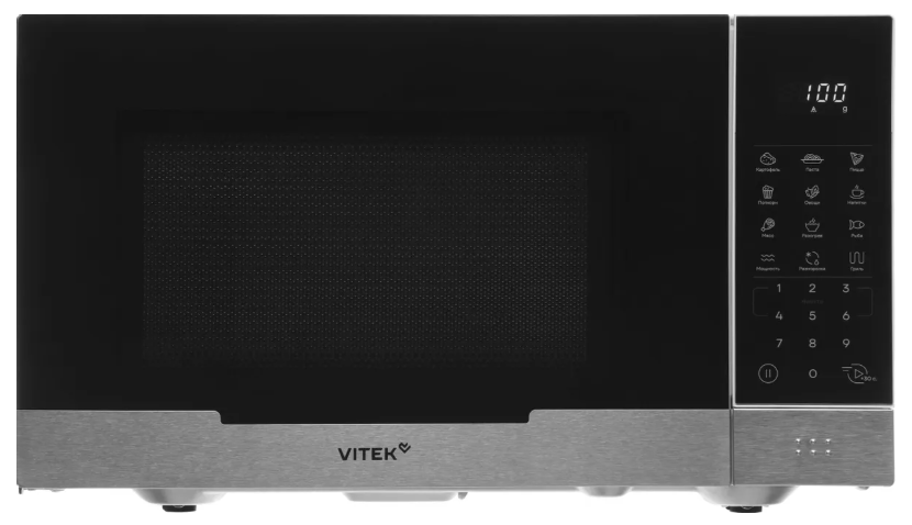 Микроволновая печь Vitek VT-MW2223 белый, 23 л, 800 Вт, переключатели — сенсор