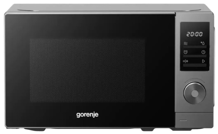 Микроволновая печь Gorenje MO20A3T4 серый/черный, 20 л, 700 Вт, переключатели - поворотный механизм