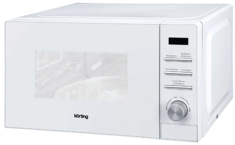 Микроволновая печь Korting KMO 820 GW / панель: белое стекло