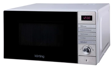 Микроволновая печь Korting KMO 720 X, 20 л, 700 Вт, гриль: 1000 Вт, электронное управление, LED дисплей, 8 автопрограмм, нержавеющая сталь