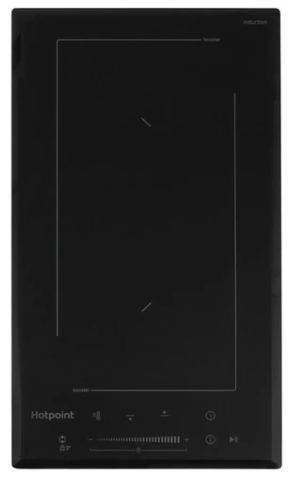 Индукционная варочная поверхность Hotpoint HS 1430 BA, 2 конфорки, с зоной расширения, стеклокерамика, 3500 Вт