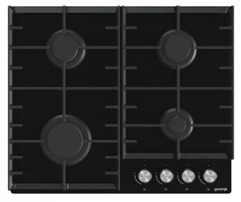 Газовая варочная поверхность Gorenje GT641AKB2, 4 конфорки, закаленное стекло, 7500 Вт