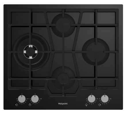 Встраиваемая варочная поверхность Hotpoint HGS 62FD/BK, независимая, черный