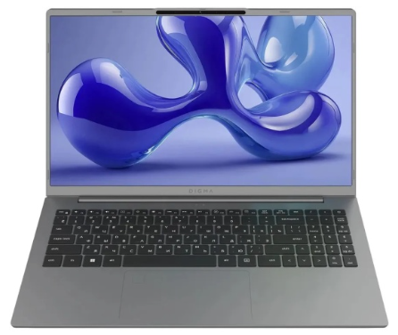 Ноутбук Digma Ascend Ryzen 5 7430U 16Gb SSD512Gb AMD Radeon Graphics 15.6" IPS FHD (1920x1080) Windows 11 Home grey WiFi BT Cam 4500mAh (DN15R5-ADXW12)