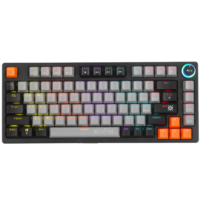 Клавиатура DEFENDER Wildfire GK-213 45214, серо/черный