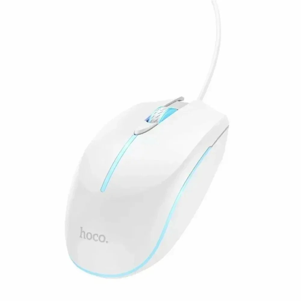 Мышь игровая HOCO GM37 Wonderful gaming luminous wired mouse (белый)