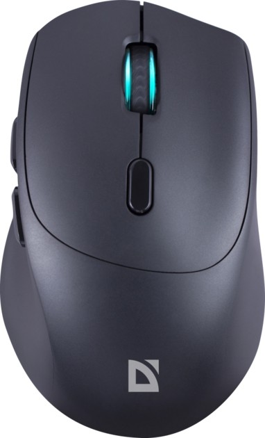 Мышь беспроводная оптическая DEFENDER Effect X MS-095 черный,6D,800-1600dpi,бесшумн