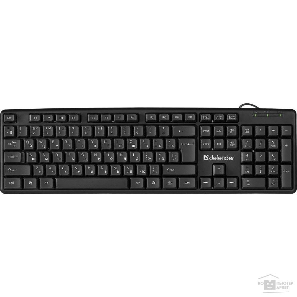 Клавиатура DEFENDER Element HB-520 Black, Classic, 45522