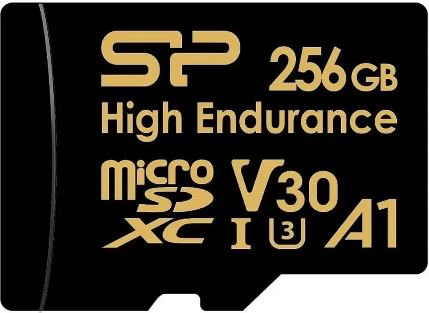 Карта памяти Silicon Power SP256GBSTXDV3V1HSP 256GB microSDHC Class 10 UHS-I A1 V30 U3 (SD адаптер) 100MB/s