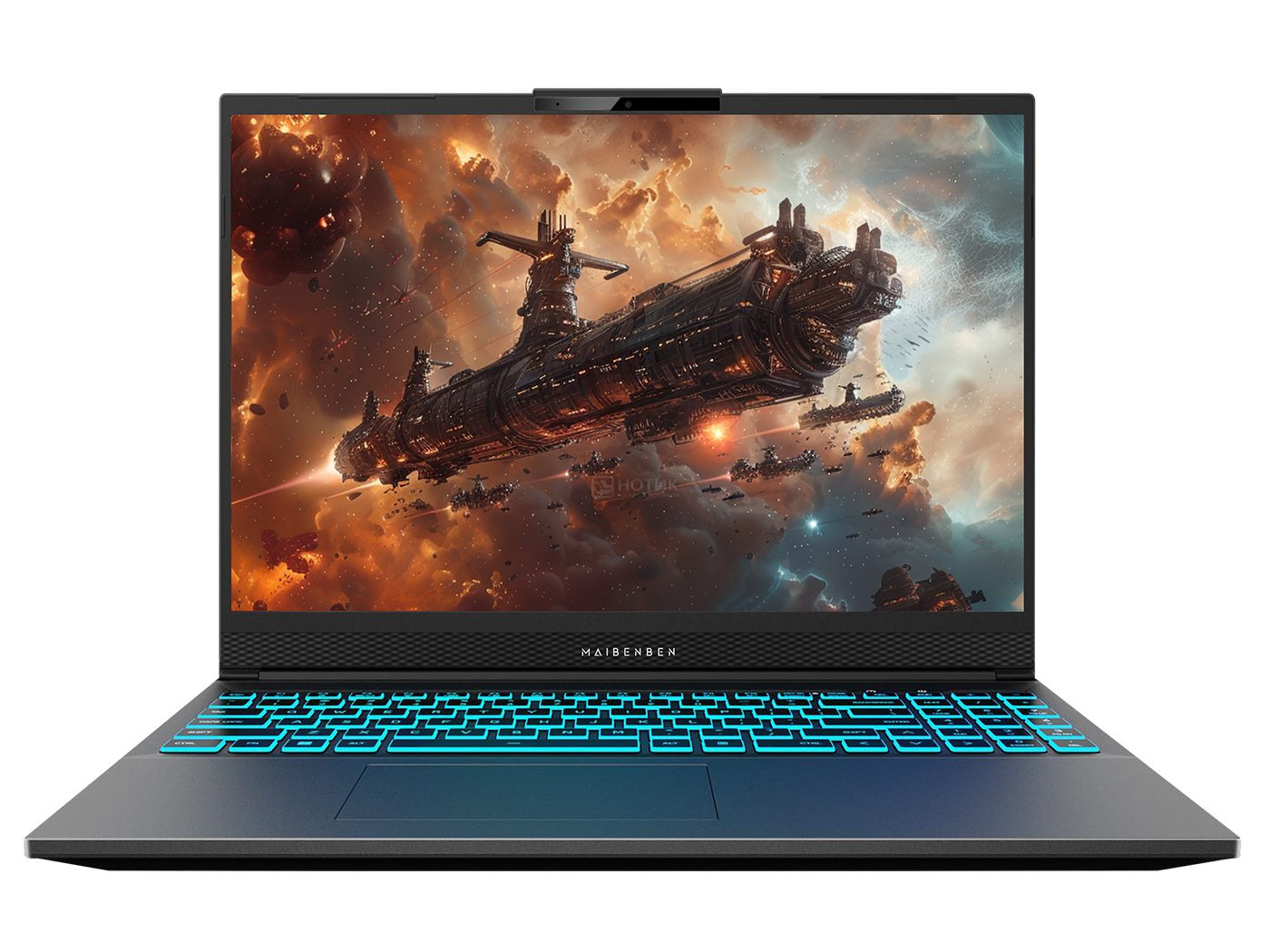 Ноутбук Maibenben X-Treme Typhoon X16A-R77735 (X16A-R777350G2RLG4E10) 16" FHD IPS 300N 120Hz, R7-7735H, 16Gb, 1Tb SSD, RTX 3050 4Gb,Linux, Grey