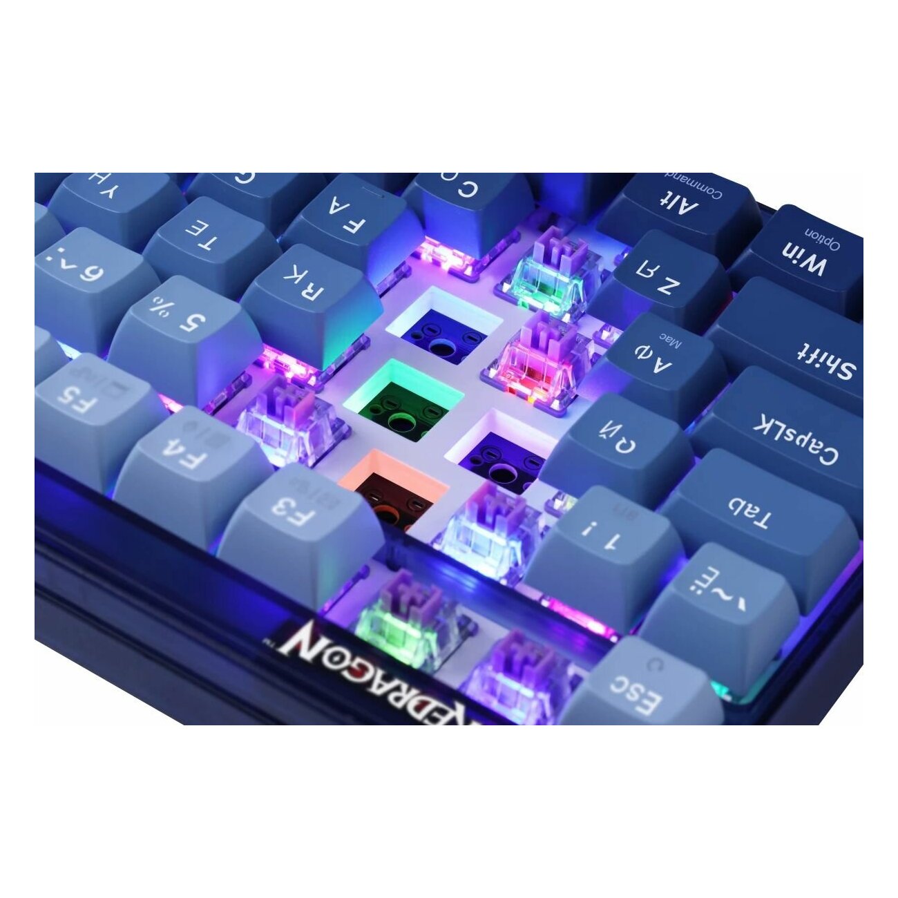 Клавиатура REDRAGON Garen Pro 71745,RGB  белый/синий
