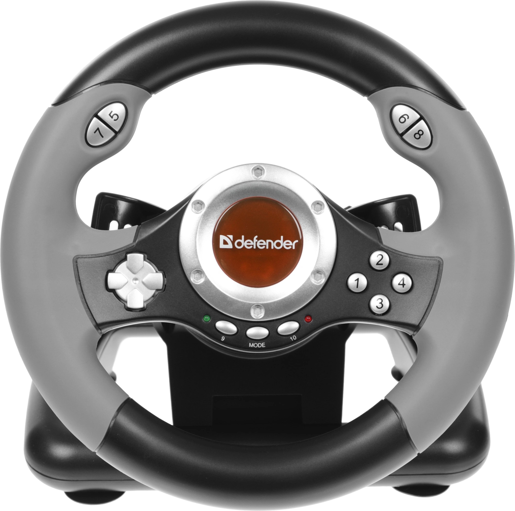 Руль DEFENDER Challenge Mini (64351) + педали, 10кн., 200 мм, USB
