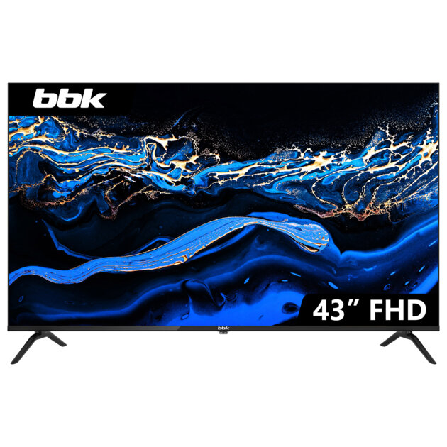 Телевизор 43" BBK 43LEM-1036/FTS2C (B) черный 1920x1080, Full HD, 60 Гц