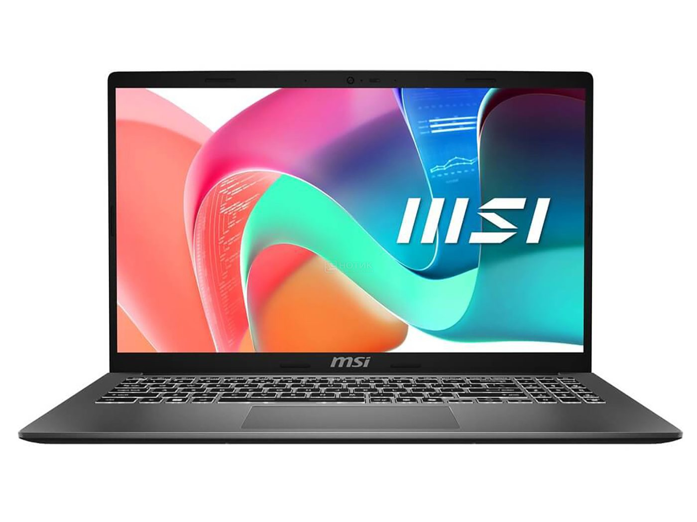Ноутбук MSI Modern 15 F1MXG-1279XRU (9S7-15S111-1279) Intel Core 5 120U, 16Gb (2*8 D5), SSD 512Gb, 15.6", IPS, FHD, 1920x1080, 60Hz, NoOS, Gray