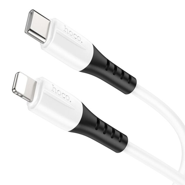 Дата-кабель HOCO X82 Lightning PD silicone charging, 1м (белый)