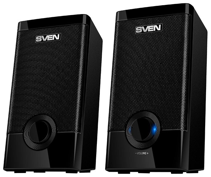Акустическая система 2.0 SVEN 318 USB, мощность 2x2.5 Вт(RMS), черный