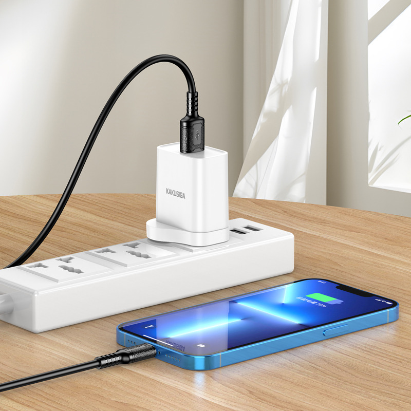 Кабель USB на Lightning KAKUSIGA KSC-984 силиконовый 3A (black)