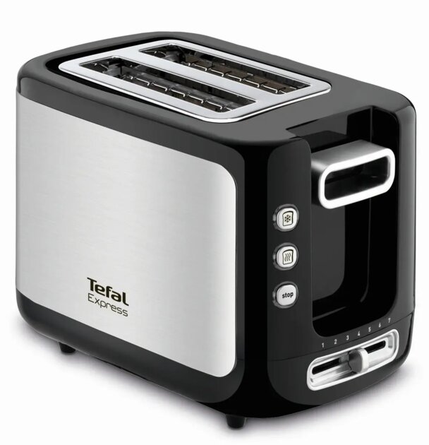 Тостер Tefal TT365031 серебристый/черный