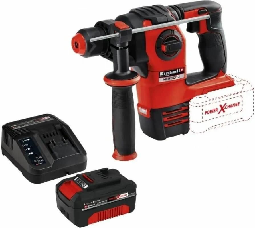Перфоратор EINHELL PXC Herocco Li-Ion, 4Ач (4513900set)