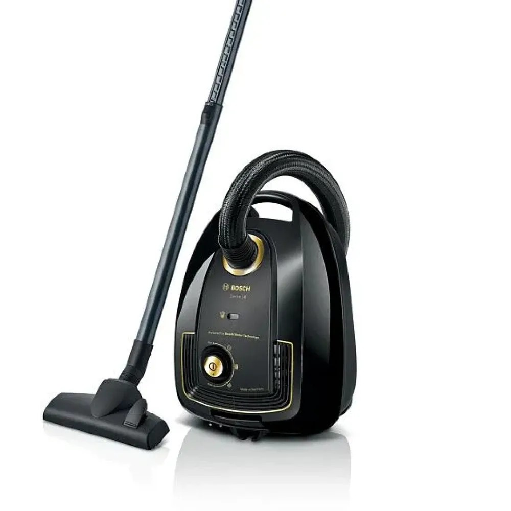Пылесос Bosch BGL38GOLD черный/золотистый
