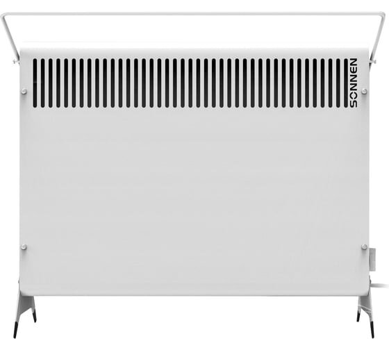 Конвектор SONNEN Mini-1500.2, 1500Вт, вешалка, Х-образный нагревательный элемент, белый, сделано в России, 457631