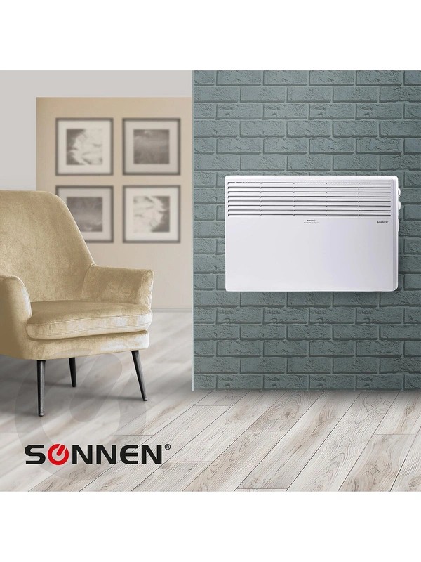 Конвектор SONNEN X-2000, 2000Вт, напольная/настенная установка, белый