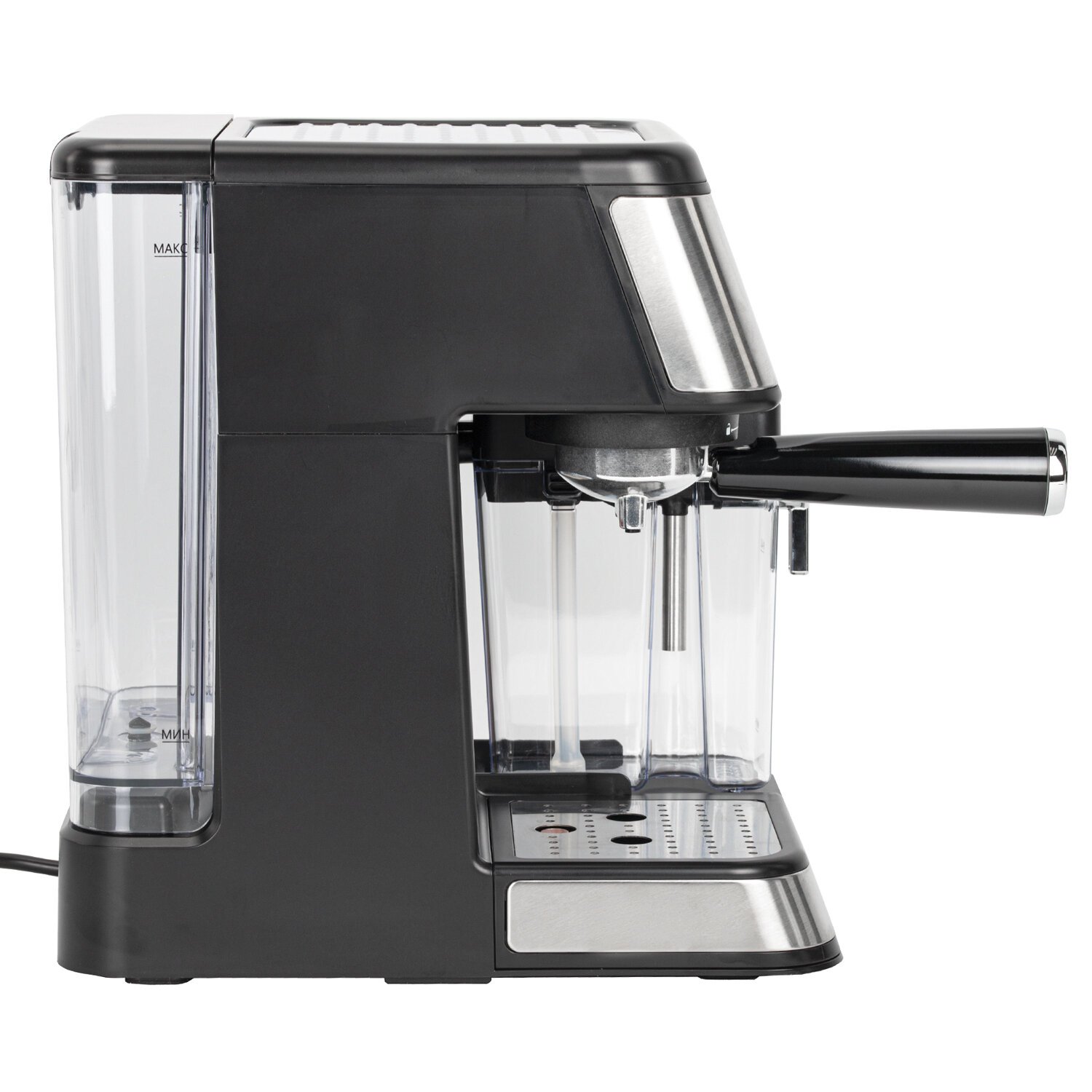 Кофеварка BRASSON CM-1830, 4 напитка, дисплей, 1,6л, 1250Вт, 20 бар