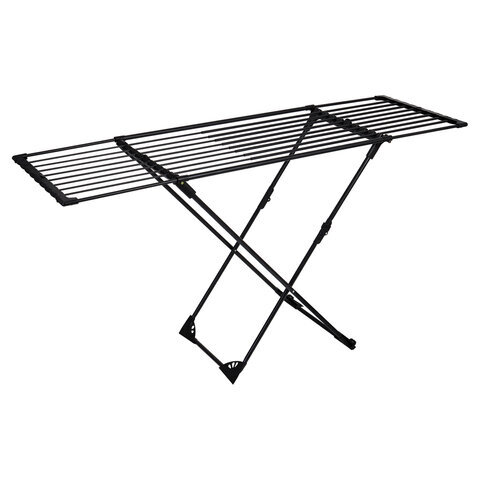 Сушилка для белья Laima Home 700469 Duo Sliding Black раскладная 3 зоны сушки, 20 метров