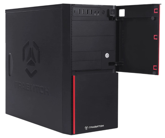ПК Гравитон Д53И (Д53И-226659) i5-12400/2x8GB/1xSSD512GB/FP 2xUSB2.0/RJ45POE/450W/K+M/NoOS