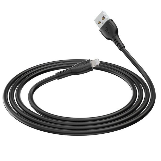 Дата-кабель BOROFONE BX51 Triumph Lightning, 1м (чёрный)