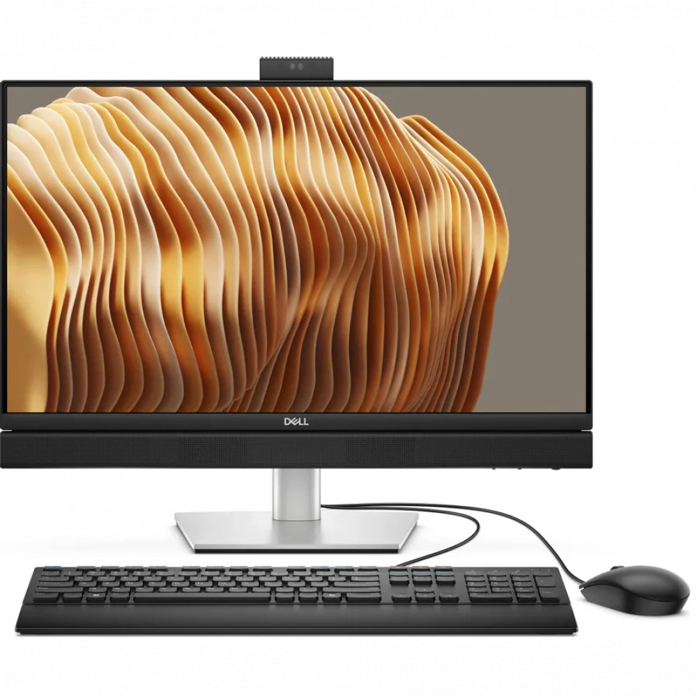 Моноблок Dell Pro 24 QC24250 (DP24-7241-Linux)23.8" Full HD Core Ultra 7 265 (2.4) 32Gb SSD1Tb Graphics CR Ubuntu GbitEth WiFi BT мышь Cam темно-серый