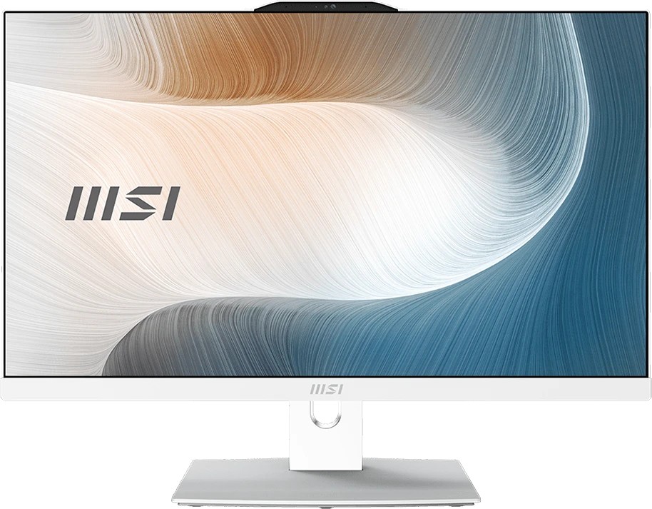 Моноблок MSI Modern AM242P 1MA-2433XRU (9S6-AE0732-2433) Full HD Core 5 120U 16Gb SSD256Gb Graphics без ОС GbitEth WiFi BT клавиатура мышь Cam белый