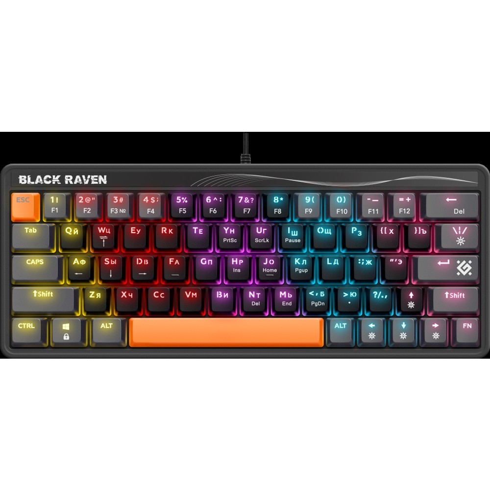 Клавиатура DEFENDER Mechanical Raven GK-417 RU (45414) BLK