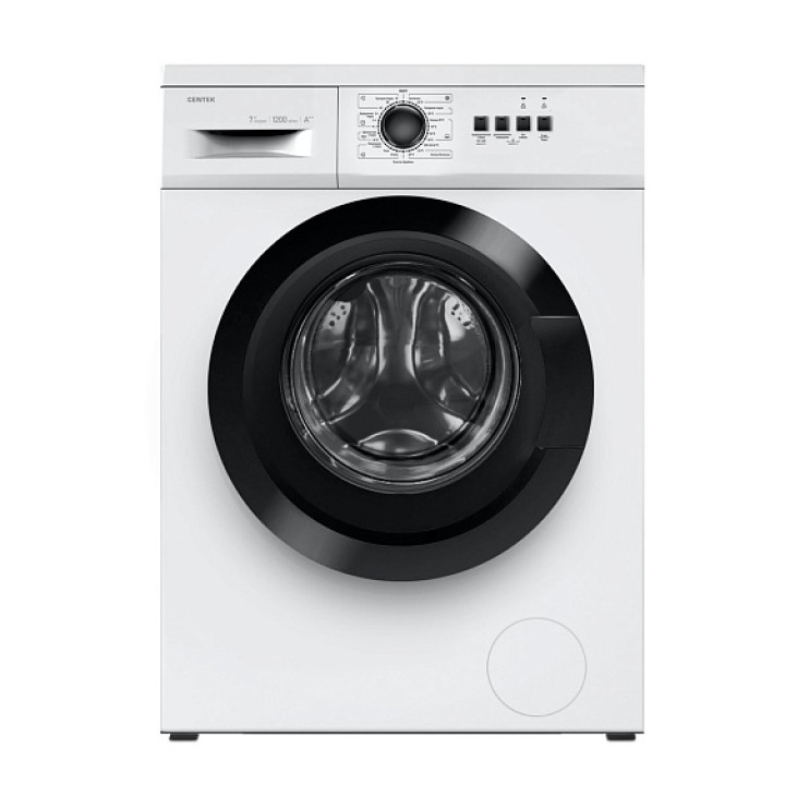 Стиральная машина Centek CT-1904 (белый) 1200 / 7кг / 40см / 23пр / Очистка барабана / A++
