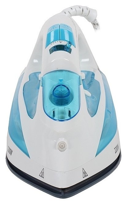 Утюг Maxwell MW-3055B 2200Вт белый/голубой