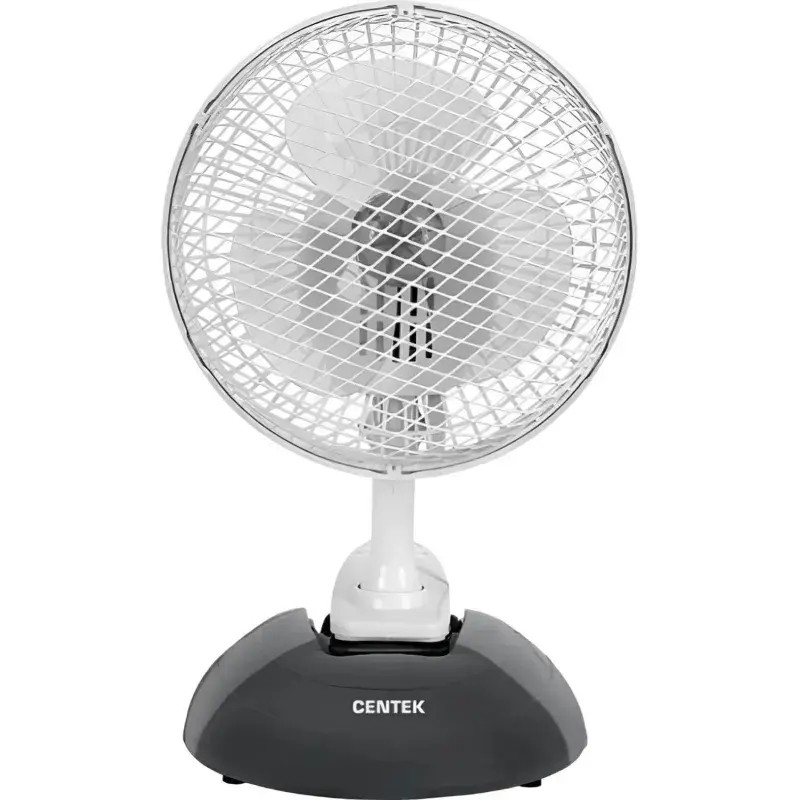 Вентилятор настольный Centek CT-5003 Gray 20Вт, металл. решетка, 19см, клипса