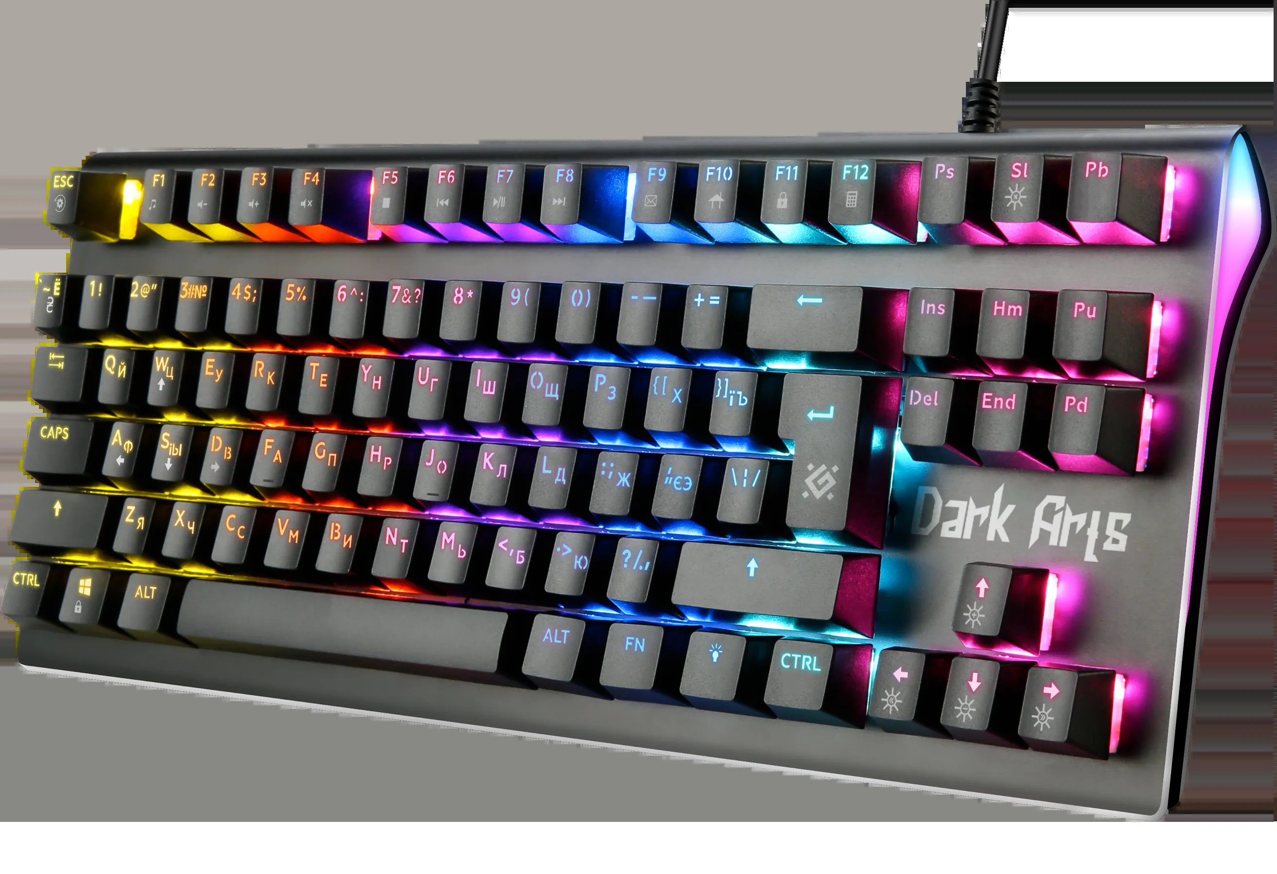 Клавиатура DEFENDER Dark Arts GK-375 (45375), черный