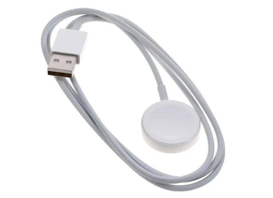 Кабель APPLE MX2E2ZM/A USB для Apple Watch, кабель 1.0м белый