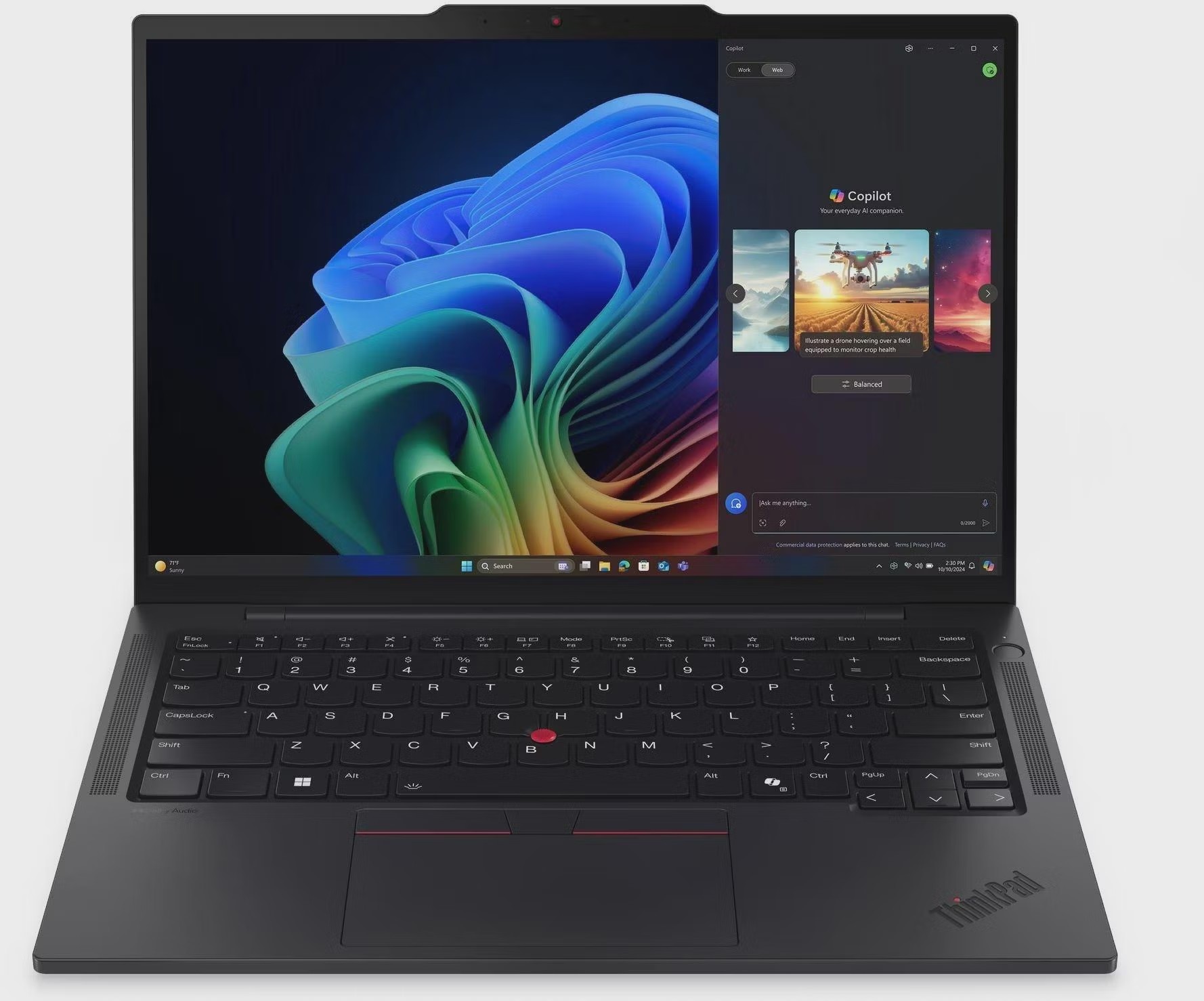 Ноутбук Lenovo ThinkPad T14s G6 (21R1002TUS-Win11Pro) Core Ultra 7 255U 16Gb SSD512Gb Intel Arc 14" IPS WUXGA (1920x1200) black WiFi BT Cam
