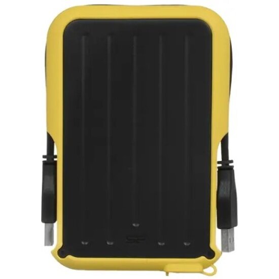 Внешний HDD Silicon Power Armor A66 SP010TBPHD66SS3Y 1TB, 2.5", USB 3.2, Желтый