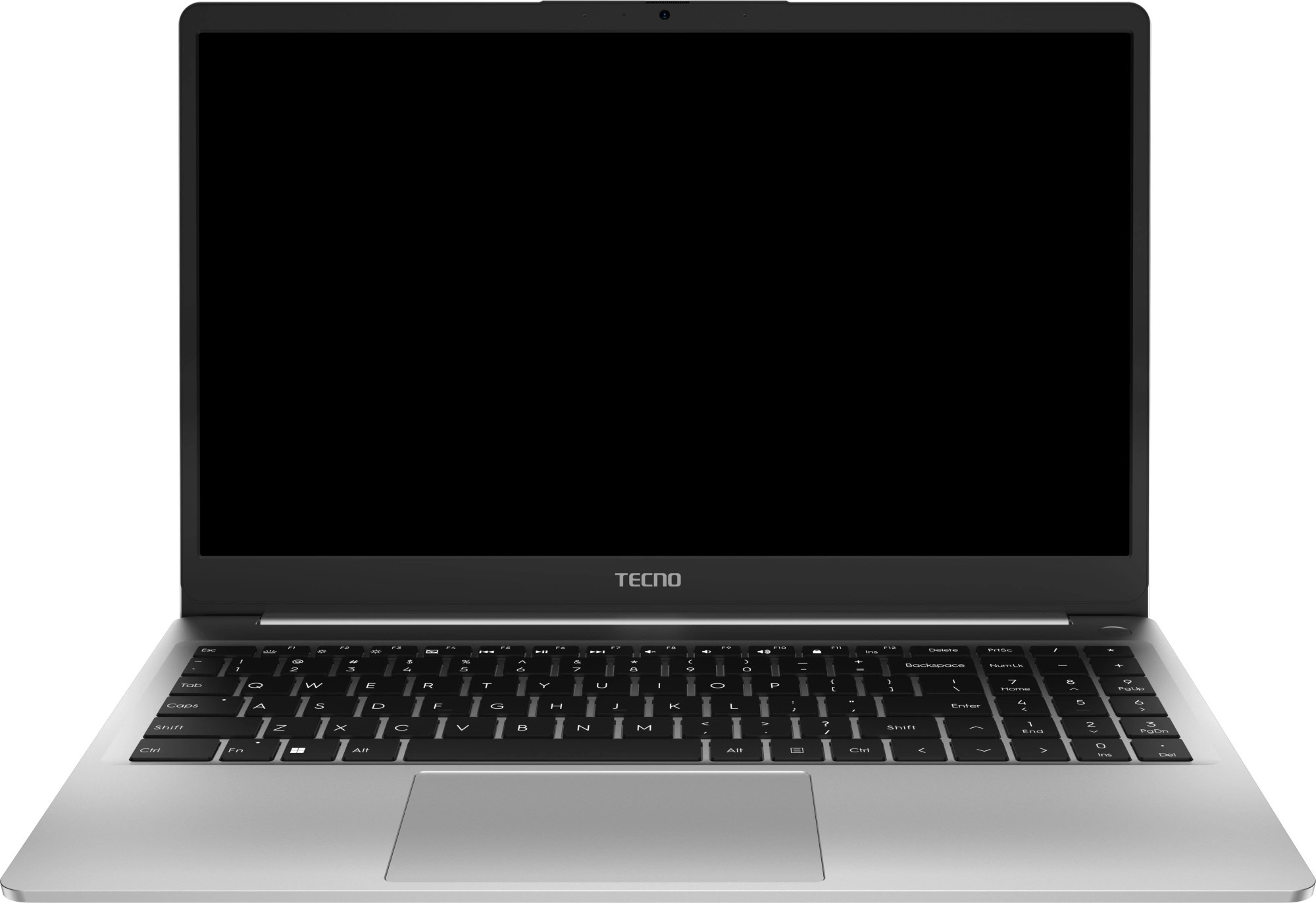 Ноутбук Tecno MegaBook K15SFA (71005000541) Ryzen 5 7535HS 8Gb SSD512Gb AMD Radeon 660M 15.6" IPS FHD (1920x1080) Windows 11 Home silver WiFi BT Cam 6060mAh