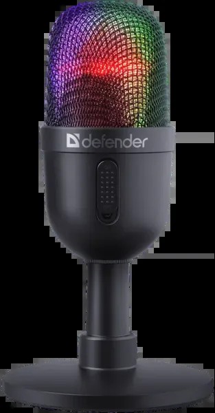 Микрофон DEFENDER Forte GMC 350 USB, RGB, провод 2 м 64635