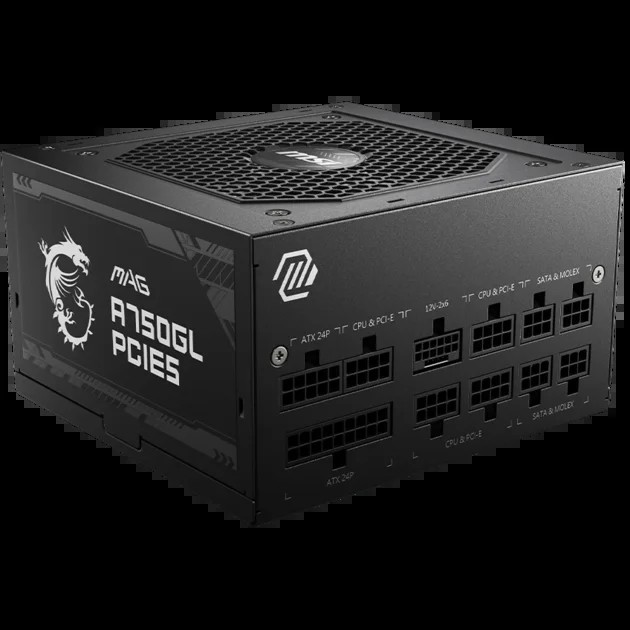 Блок питания MSI MAG A750GL PCIE5, ATX 750W